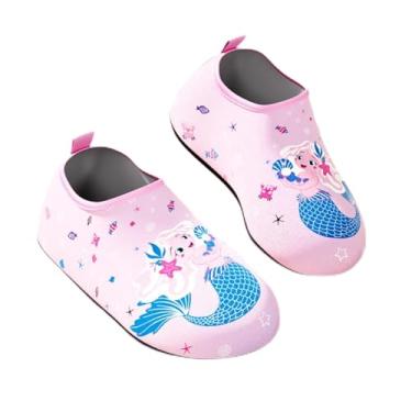 Imagem de Meias aquáticas para crianças, meninas, meninos, antiderrapantes, de secagem rápida, para natação na praia (rosa), rosa, 34-34.5