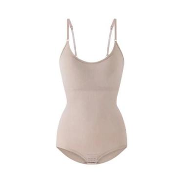 Imagem de Body Modelador Feminino Com Controle Abdominal, Fecho De Colchetes Na 