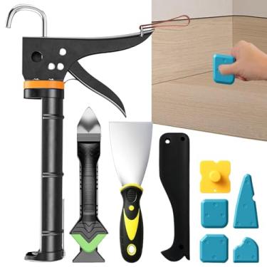 Imagem de Ferramenta de remoção de calafetagem, kit de ferramentas de acabamento, vedação suave, acessórios de vedação de piso, auxílio de calafetagem, manutenção precisa para casa de banho, cozinha, pia janela
