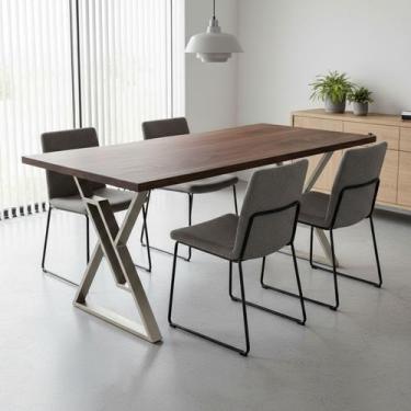 Imagem de Base De Mesa Tóquio Para Tampos De Madeira Até 1,80m X 0,90m - Loja da