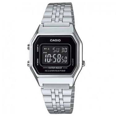 Imagem de Relógio CASIO VINTAGE feminino digital prata LA680WA-1BDF, Prata