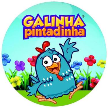 Imagem de Painel Festa Redondo 3d Galinha Pintadinha Sublimação 1,50M - Fantasia