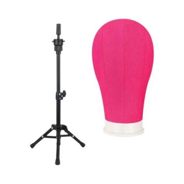 Imagem de Cabeça De Manequim Para Perucas De 22 Polegadas Com Suporte Para Exibi