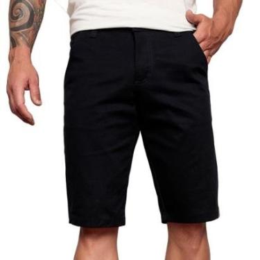 Imagem de Bermuda De Sarja Masculina Slim Color Alfaiataria Sport Fino-Masculino