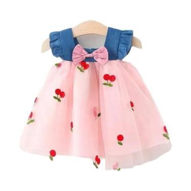 Imagem de Vestido De Verão Para Meninas De 0 a 3 Anos Com Laço, Estilo Princesa,