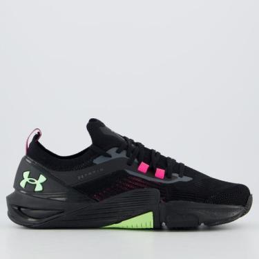 Imagem de Tênis Under Armour Tribase Cross 2 SE Preto e Roxo, 41
