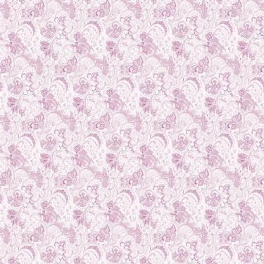 Imagem de Papel De Parede Arabesco Lilas Adesivo Sala E Quarto Casal