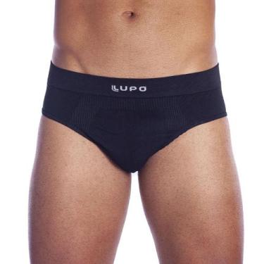 Imagem de Cueca Masculina Slip Micromodal Lupo sem Costura, Preto, GG