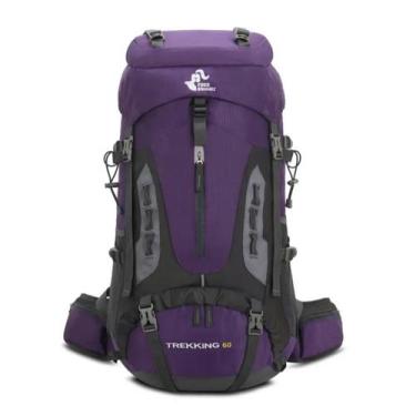 Imagem de Mochila Trilha Camping Caminhada Viagem Confort 60L - Freeknight, Roxo