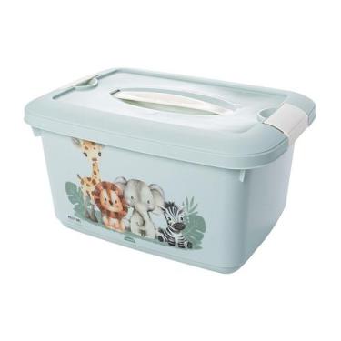 Imagem de Caixa Organizadora Infantil Com Alça Decorada 5,2 L Menino - Plasútil 