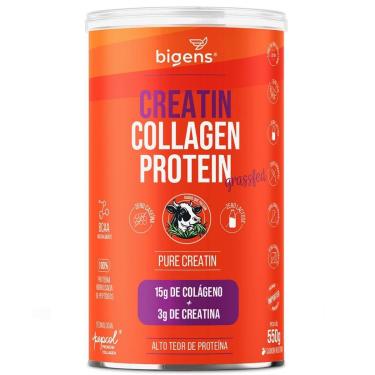 Imagem de BIGENS GRASS FED CREATIN BALANCE COLLAGEN PROTEIN 550G NEUTRO-Unissex