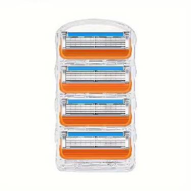 Imagem de Kit Com 4 Refis De Primeira Linha Serve No Suporte De Gillete Mach 5, 