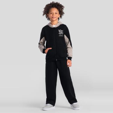 Imagem de Conjunto infantil menino em moletinho de skate Brandili-Masculino