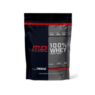 Imagem de 100% Whey Refil (900g) - Sabor: Morango - MUSCLE DEFINITION