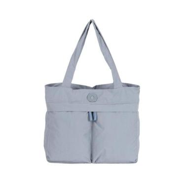 Imagem de Bolsa Tote Em Náilon Com Bolso Frontal - Up4you, Azul Claro, Único