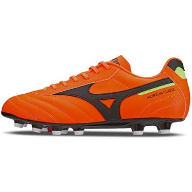 Imagem de Chuteira mizuno morelia classic md masculina, Laranja e preto, 44