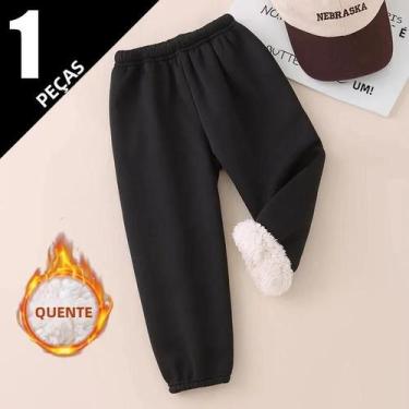 Imagem de Calças Esportivas De Fleece Coral Grossas E Quentes Para Meninos E Men