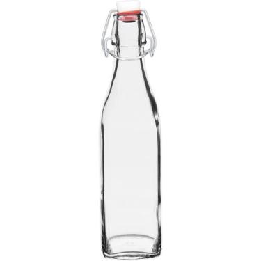 Imagem de Garrafa Swing Bormioli Rocco 25x8x8cm Vidro Transparente 500ml para Ba