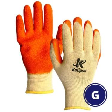 Imagem de Luva Segurança Tricotada c/ Látex G Orange Flex KALIPSO