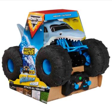 Imagem de Caminhão de Controle Remoto Megalodon R-c Resistente à Água Conduz na Água e Terra Sunny Brinquedos