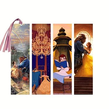 Imagem de Kit de Marcadores de página - A bela e a fera (4 un) um com fita