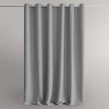 Imagem de Cortina Provador De Roupas 100% Blackout Cinza 1,40x2,00