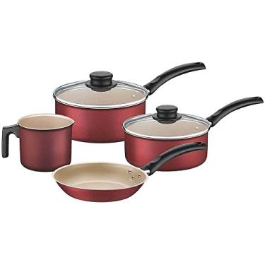 Imagem de Jogo 4 Panelas Antiaderente Turim Vermelho Bordô 20298796 Tramontina