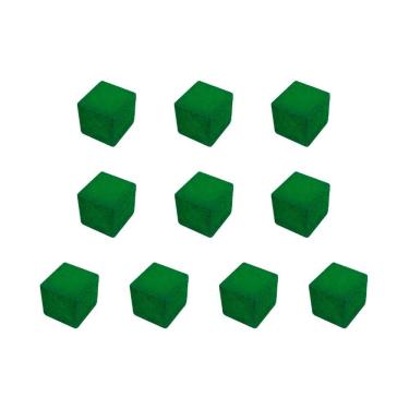 Imagem de Cubos de Madeira 10 unidades 9x9x9mm Acessório de Jogo Ludens Spirit