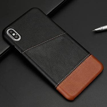 Imagem de Carteira de couro fino de luxo titular de cartão de crédito para iphone xs max xr x se 2 2020 11 pro 12 pro max 6 6 s 7 8 plus 5 5 s, preto, marrom, para iphone 5 5s se