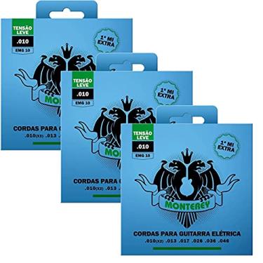 Imagem de Kit Com 03 Jogos De Cordas Para Guitarra Monterey By Solez 010