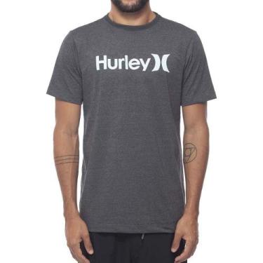 Imagem de Camiseta Hurley O&O Solid Masculina Preto Mescla