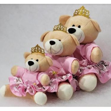 Imagem de Trio Ursos Princesa/Principe Infantil P/Nichos Decorativos - Baby Adol