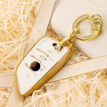 Imagem de Capa de chave de carro tpu, apto para bmw g20 g30 e46 e60 e90 x3 x5 x6 f15 f16 f45 f46 7 série g11 f48 f39