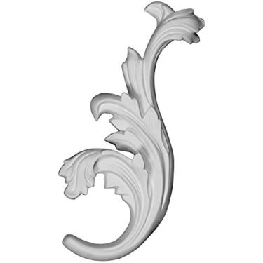 Imagem de Ekena Millwork ONL08X03X01DY-R 20,3 cm L x 8,8 cm A x 2,5 cm P Dylan Onlay, Direita, Primed de Fábrica Branco