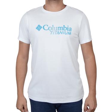 Imagem de Camiseta Masculina Columbia Titanium Burst Branca - 320470