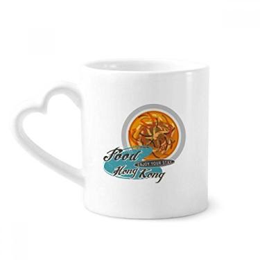 Imagem de Caneca chinesa de sopa de tubarão falsa de Hong Kong Caneca de café cerâmica copo de coração de vidro