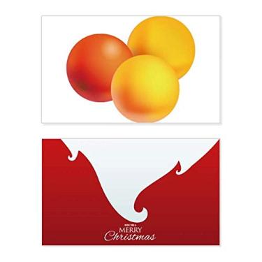 Imagem de Orange Pill Health Care Products Pattern Holiday Merry Christmas Congrats Card Christmas Letter Message