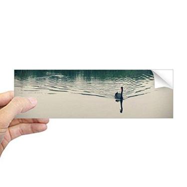 Imagem de DIYthinker Adesivo retangular de para-choque para fotografia do lago Wild Ducks Notebook decalque para janela