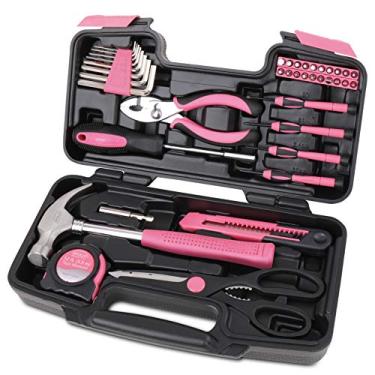 Imagem de Apollo Tools Conjunto De Ferramentas Domésticas 39 Peças Rosa