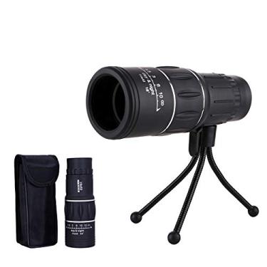 Imagem de Telescópio monocular 16x52, telescópio portátil compacto à prova d'água de alta potência com adaptador de smartphone Tripé para observação de pássaros Caminhadas Pesca ao ar livre Esportes e shows