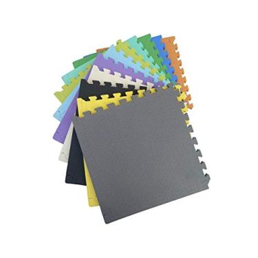 Imagem de Kit 10 Tatames Tapetes EVA Coloridos 50x50x3cm 30mm