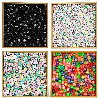 Imagem de Miçangas Para Pulseira - Letras - C/1000 Peças M43 - Nybc