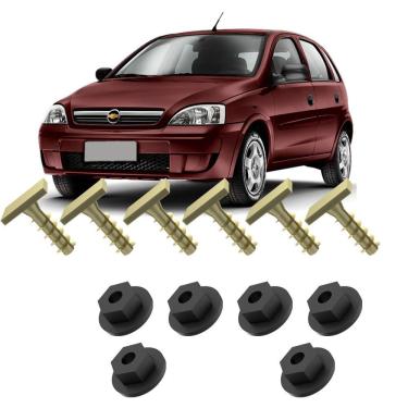 Imagem de Kit Parafusos e Porcas Para Moldura do Para-lama Dianteiro Corsa Hatch Joy Maxx Premium SS
