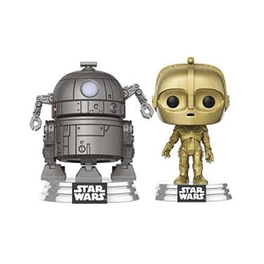 Imagem de Funko Boneco de vinil Star Wars C 3P0 R2 D2, multicolorido