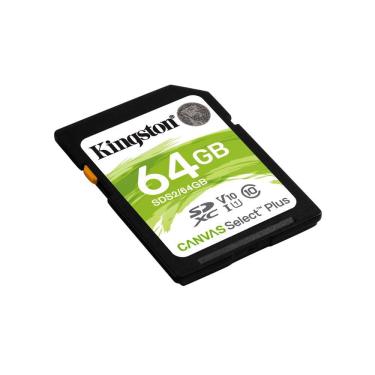 Imagem de Cartão de Memória Kingston 64GB SDXC Canvas Select Plus SDS2 U1 V10 UHS-I Até 100MB/s