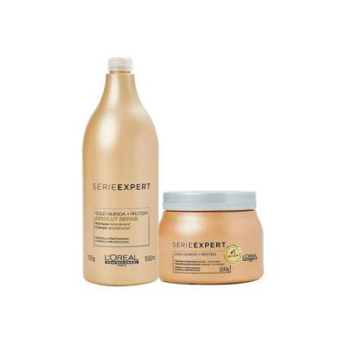 Imagem de Kit L´Oréal Absolut Repair Shampoo 1,5L + Máscara 500g