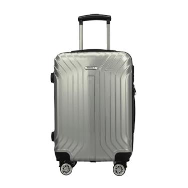 Imagem de Mala de Viagem de Bordo Pequena 10Kg em ABS Rodinhas 360º Multmaxx (Prata)