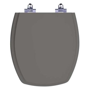 Imagem de Assento Sanitário Laqueado Soft Close Thema Cinza Ambar (cinza Escuro) Para Vaso Incepa