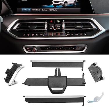 Imagem de Jaronx Compatível com clipes de ventilação BMW Air Vent para X5 G05 2019-2023 /X6 G06 2020-2023/ X7 G07 2019-2023, clipes de ventilação CA atualizados, conjunto de abas de saída de ar condicionado adequado para acabamento de saída de ar BMW (lado esquerdo)