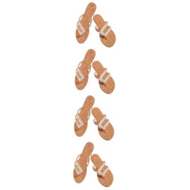 Imagem de Holibanna 4 Pares chinelos rasos sandálias femininas sandalias femininas sandálias casuais sandálias de tanga sandálias de praia para mulher sandálias de vestido para mulheres